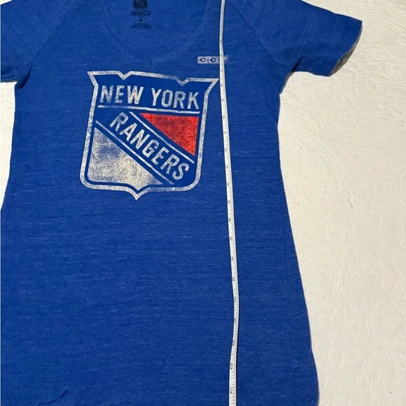 New York Rangers Girls Blue Logo Tee - Picture 2 of 5